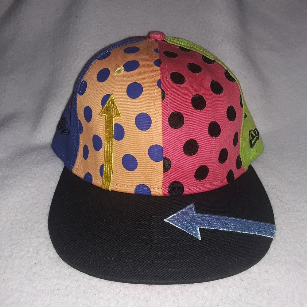 Htf Mountain Dew Color Block Snapback Hat New Era… - image 1